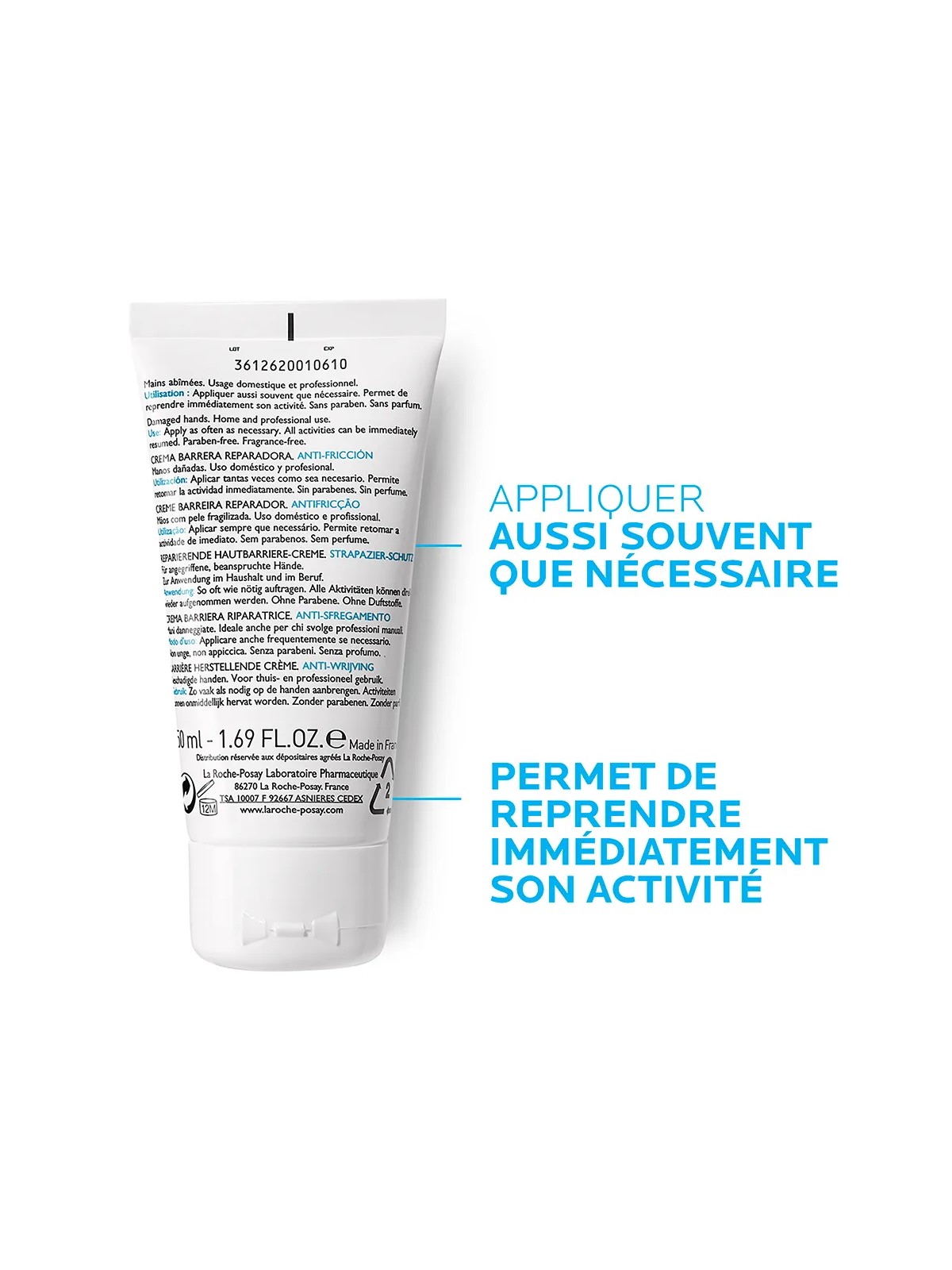 La Roche-Posay Cicaplast Creme Mains Barriere Reparatrice Mains 50ml