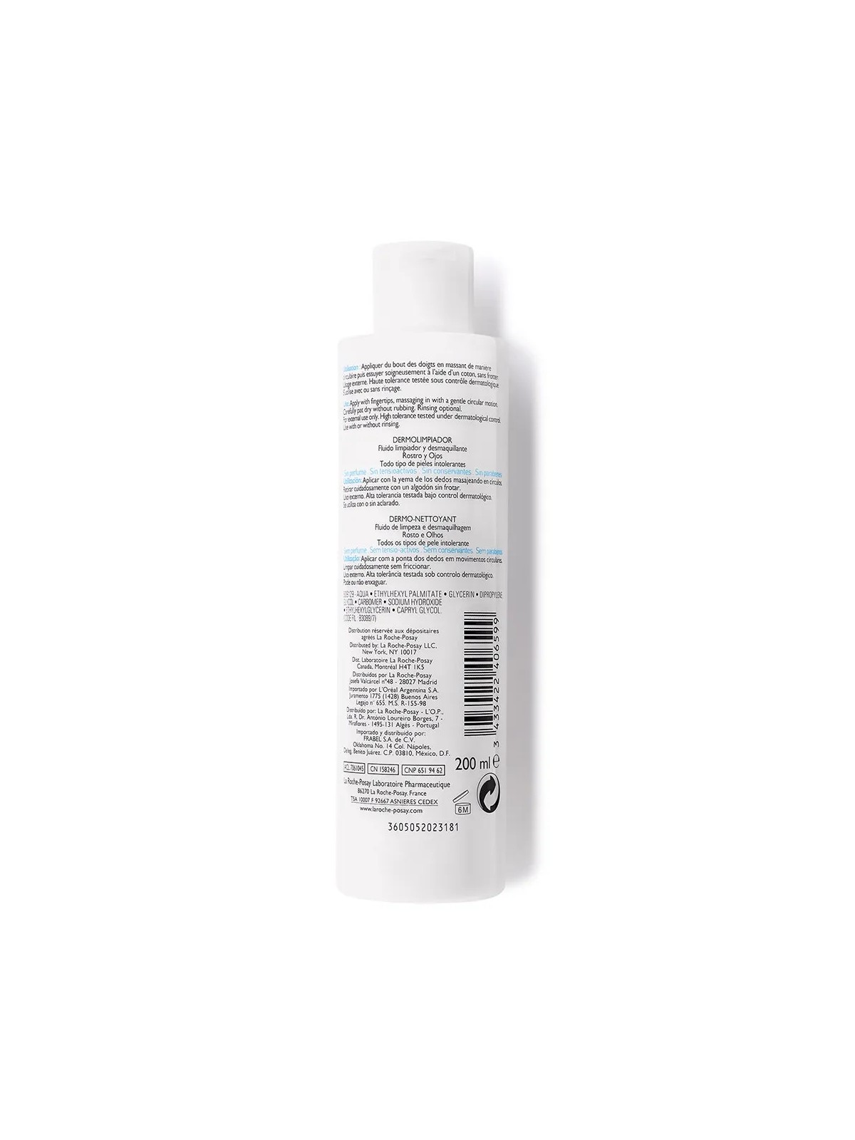 La Roche-Posay Toleriane Nettoyant visage et yeux 200ml Dermo nettoyant peaux sensibles