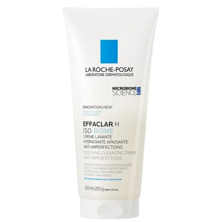 La Roche-Posay Iso-biome Crème lavante apaisante anti-imperfections 200 ml