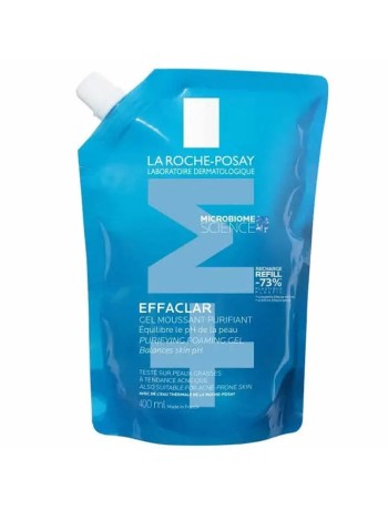 La Roche-Posay Effaclar Gel Moussant EcoRecharge Peaux Grasses Tendance Acneique 400ml
