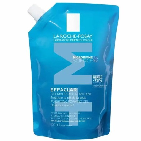 La Roche-Posay Effaclar Gel Moussant EcoRecharge Peaux Grasses Tendance Acneique 400ml