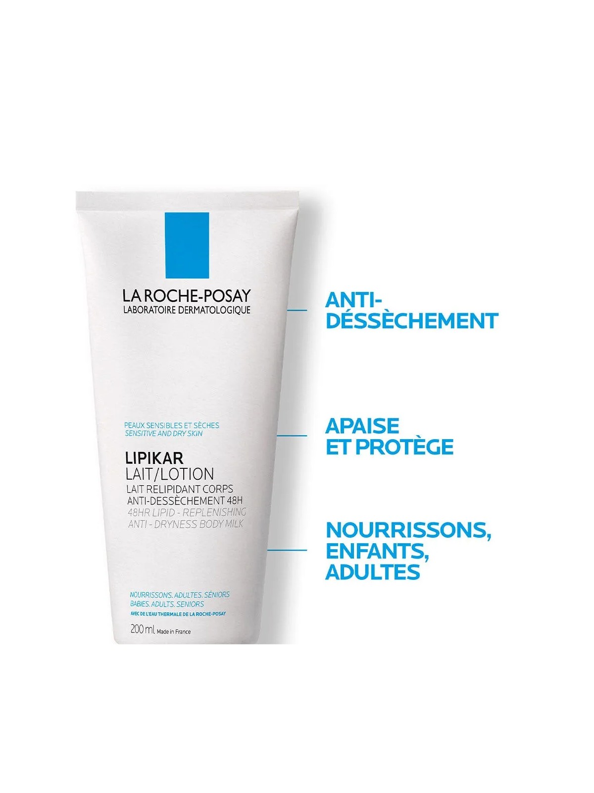 La Roche-Posay Lipikar Lait corps hydratant Peaux Seches Et Sensibles 200ml