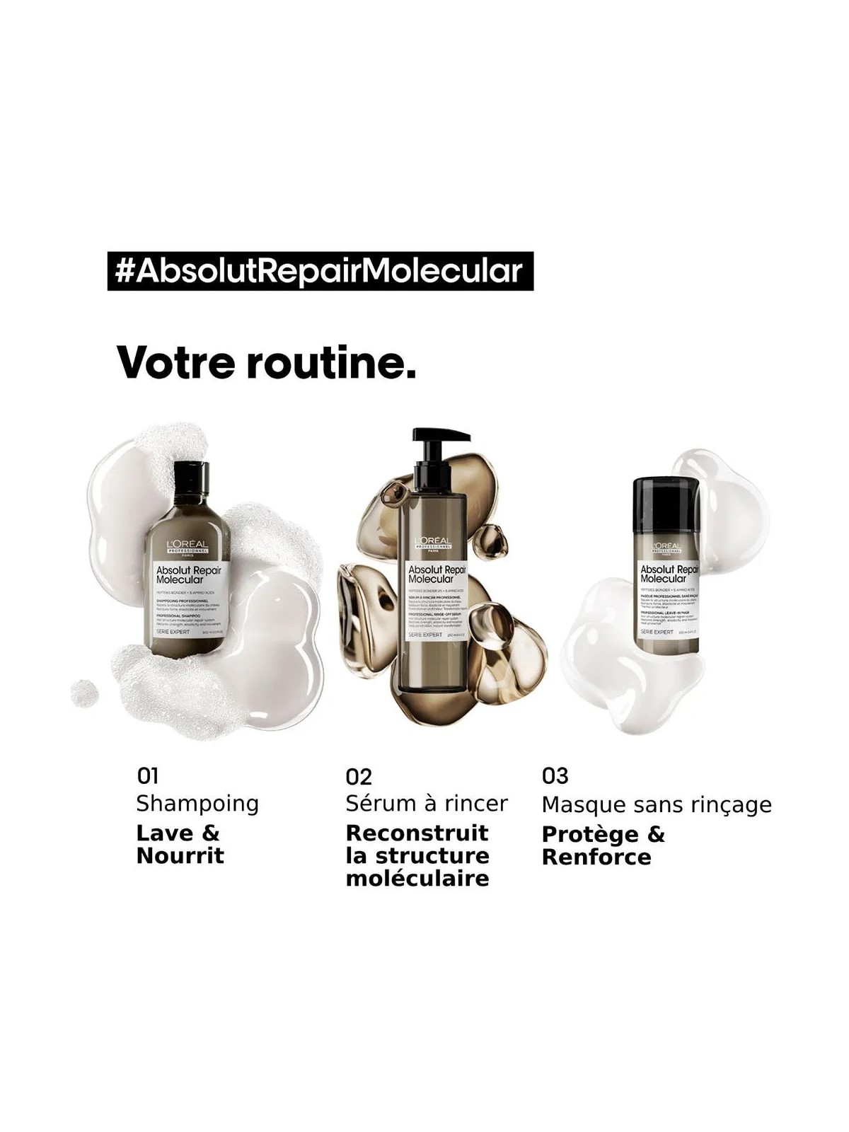 L'Oréal Professionnel Absolut Repair Molecular Shampooing 500ml