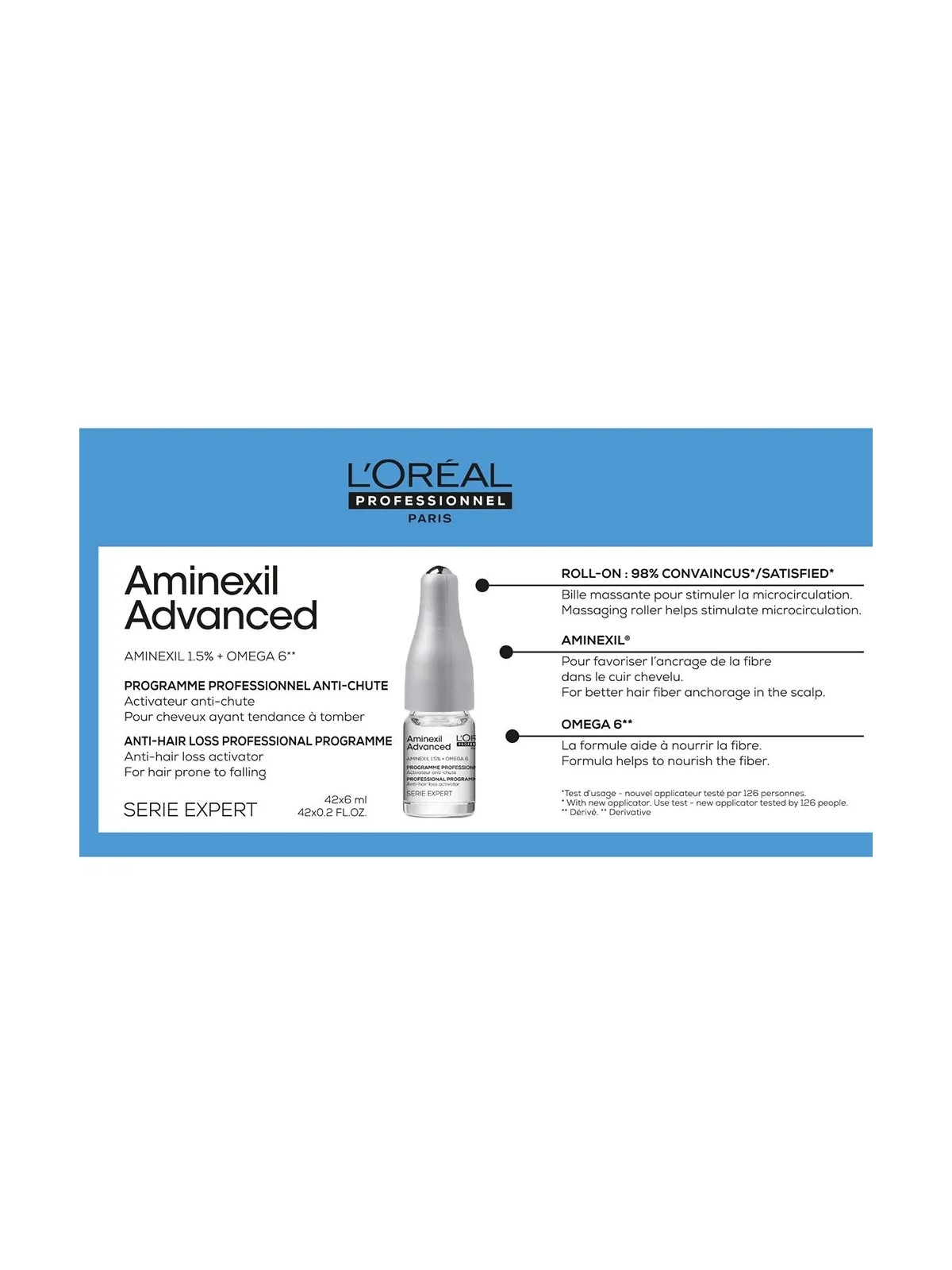 L'Oréal Professionnel Aminexil Advanced Traitement anti-chute cheveux 42x6ml