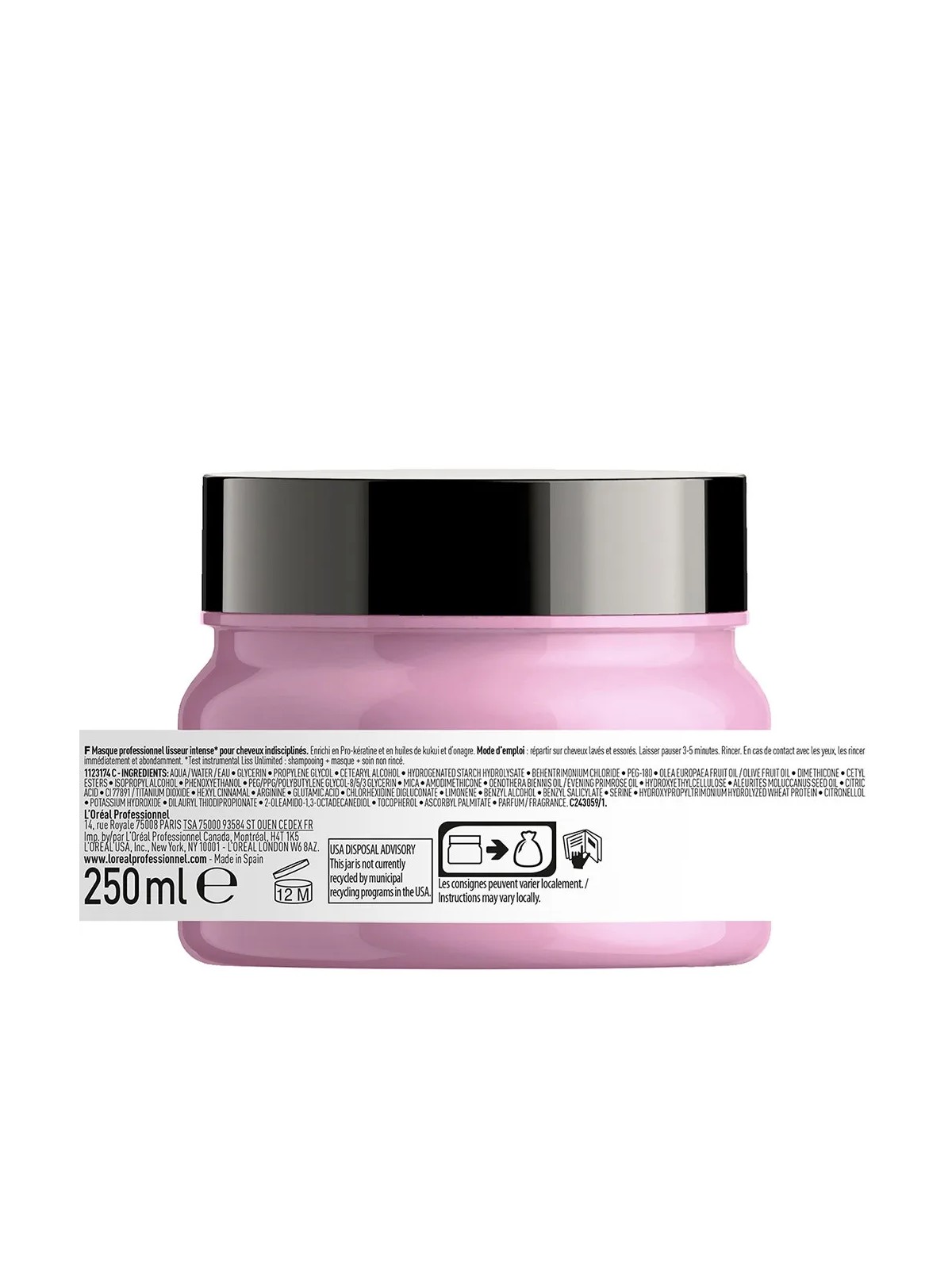 L'Oréal Professionnel Liss Unlimited L'oreal Professionnel Serie Expert masque Lissage Intense 250ml