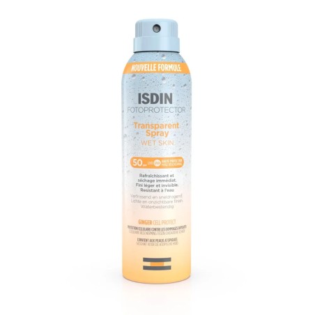 Isdin Transparent Spray Crème solaire corps SPF50 Fotoprotector 250ml