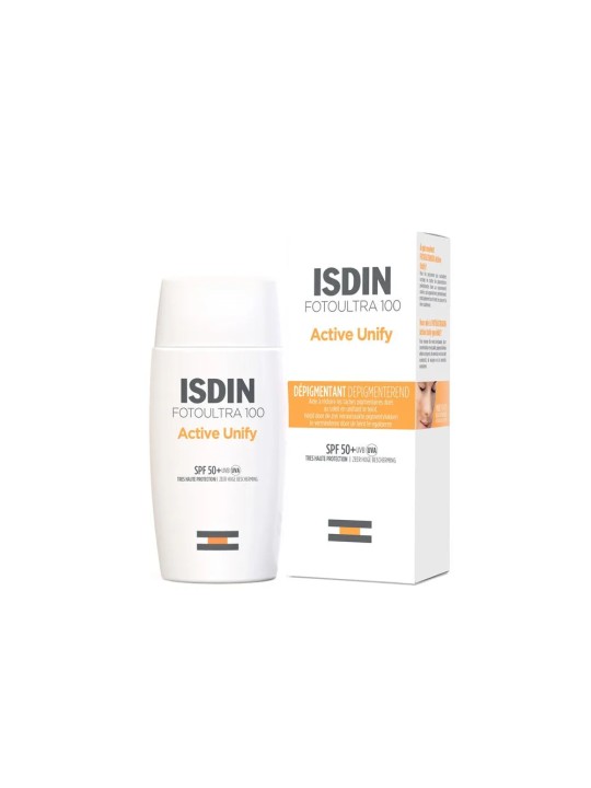 Isdin Active Unify Crème solaire visage dépigmentante SPF50+ FotoUltra 100 50ml