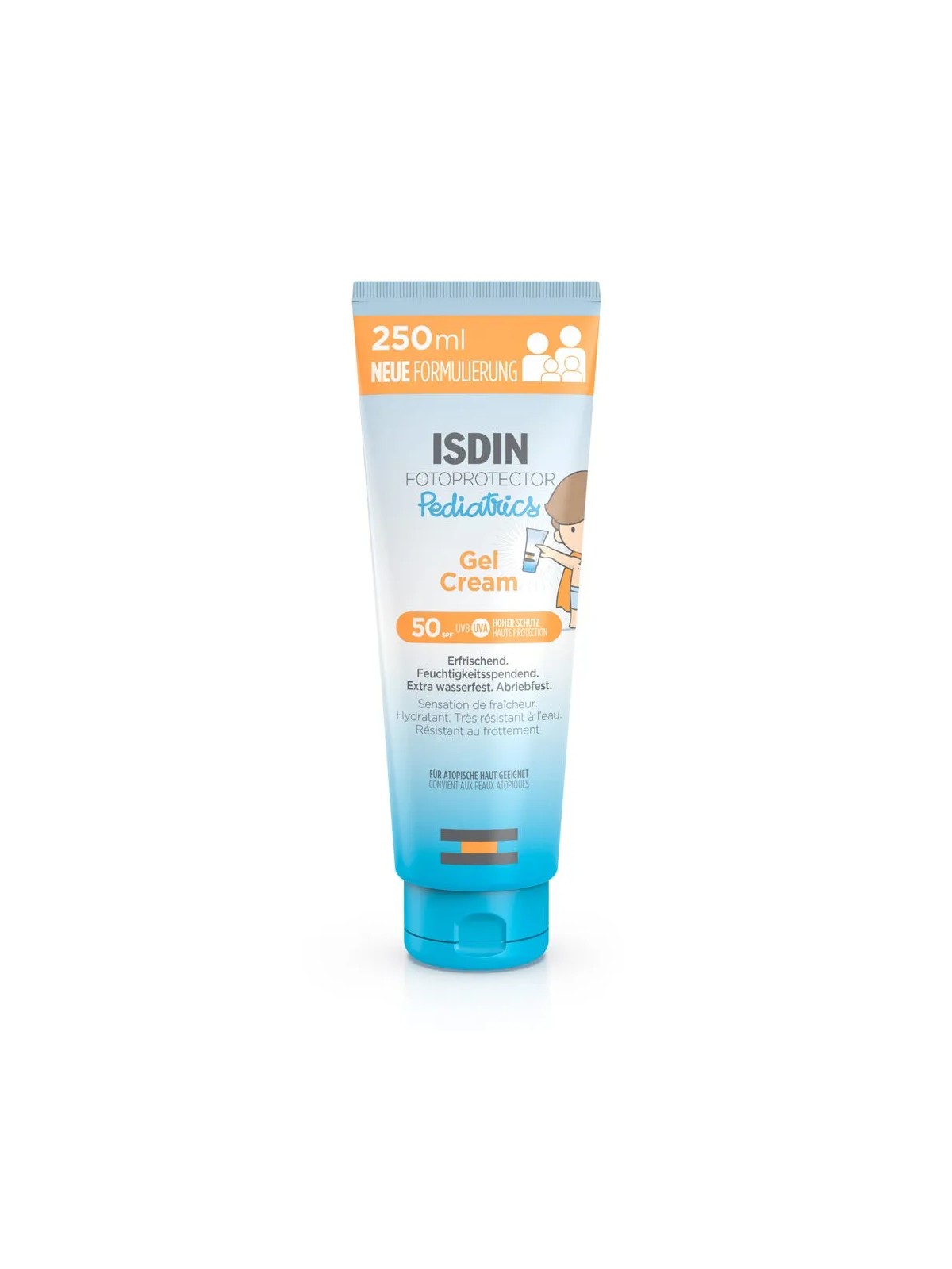 Isdin Gel Cream Crème solaire corps pour enfants SPF50 Fotoprotector Pediatrics 250ml