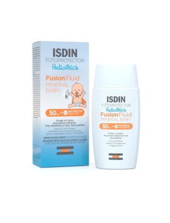 Isdin Mineral Baby Crème solaire visage pour enfants SPF50 Fotoprotector Pediatrics 50ml