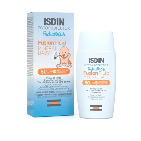 Isdin Mineral Baby Crème solaire visage pour enfants SPF50 Fotoprotector Pediatrics 50ml