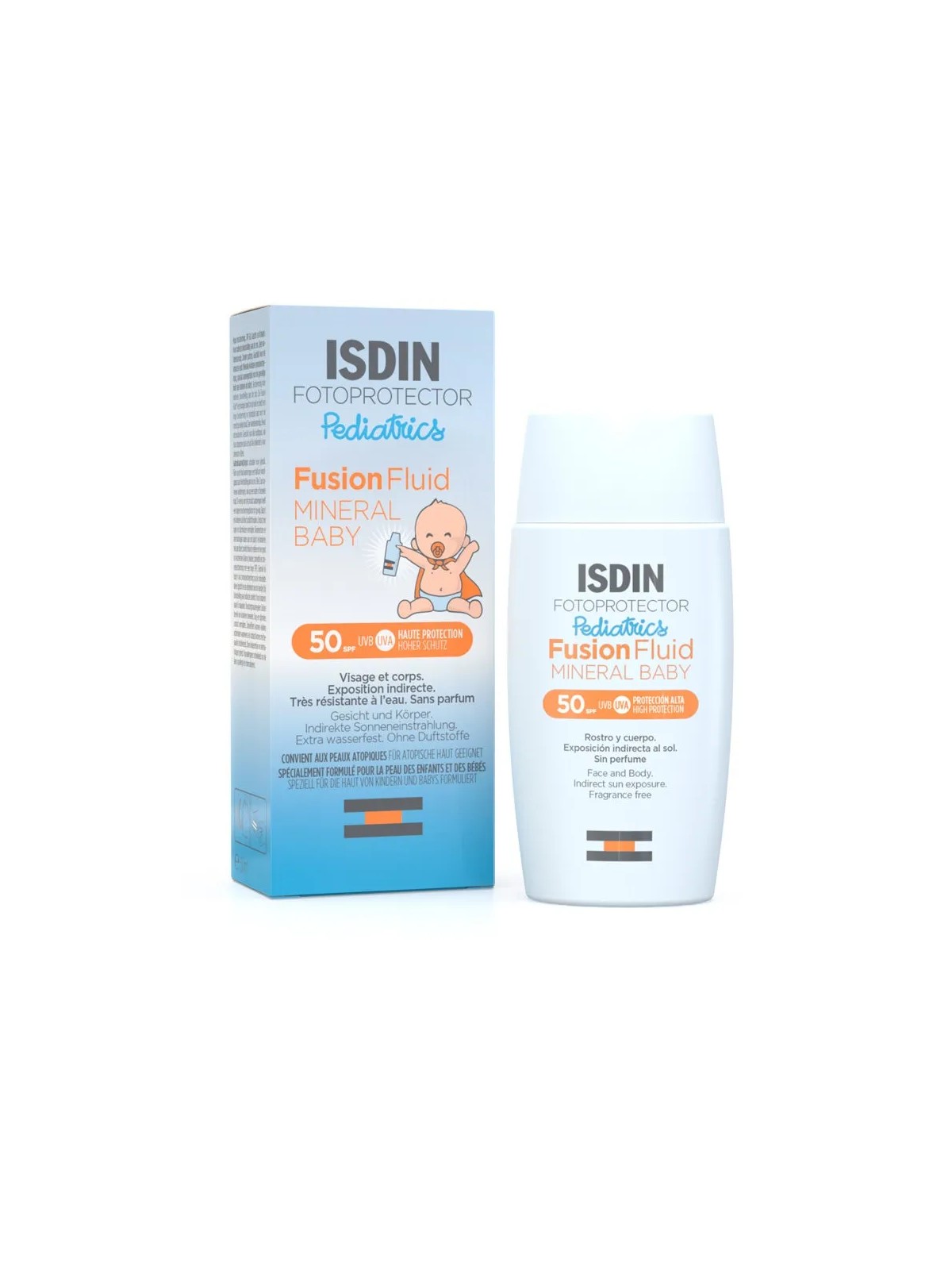 Isdin Mineral Baby Crème solaire visage pour enfants SPF50 Fotoprotector Pediatrics 50ml