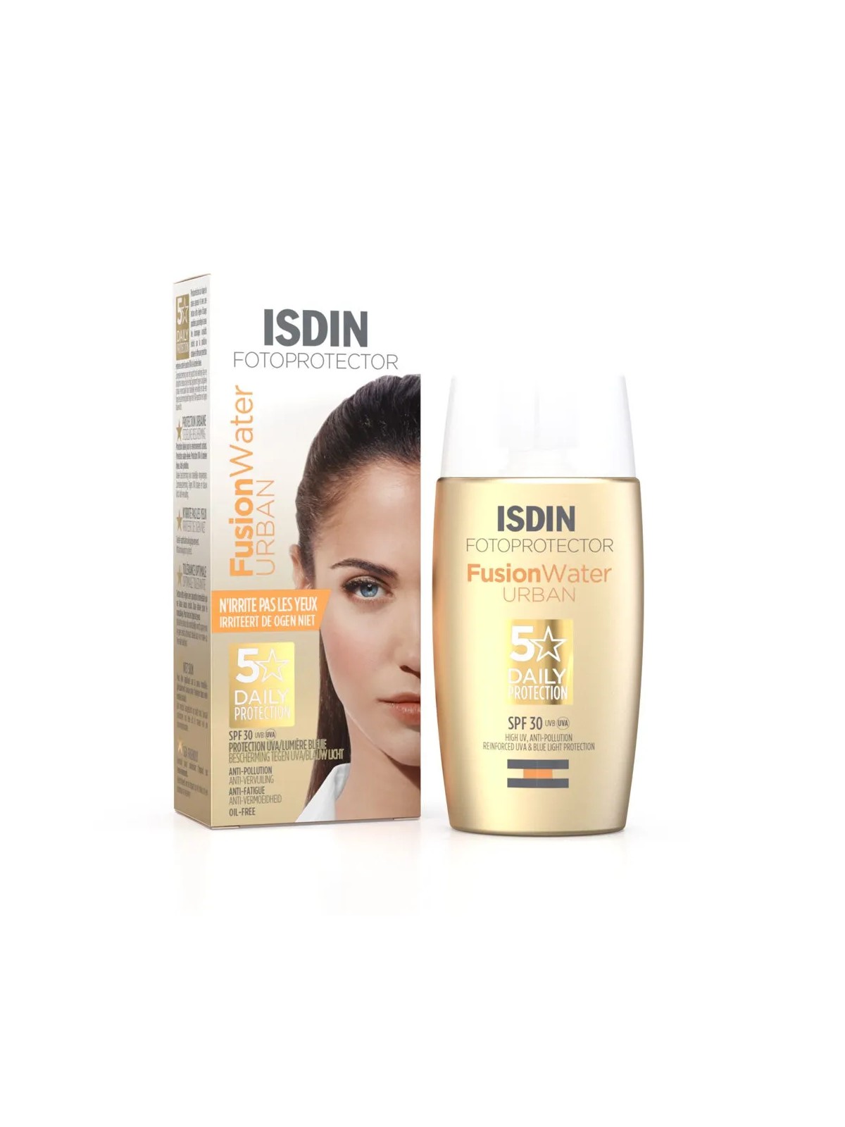 Isdin FusionWater Crème solaire visage anti-pollution SPF30 Urban Fotoprotector 50ml