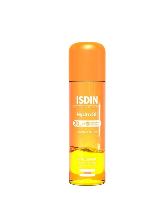 Isdin HydrOil Huile solaire bronzante biphasique SPF30 Fotoprotector 200ml