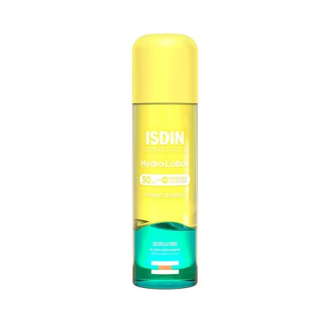 Isdin HydroLotion Huile solaire antioxydante biphasique SPF50 Fotoprotector 200ml