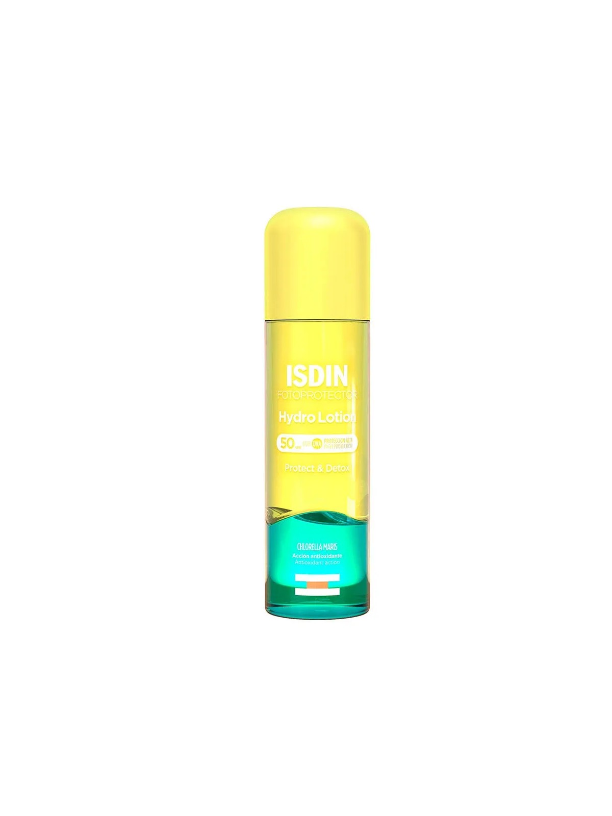 Isdin HydroLotion Huile solaire antioxydante biphasique SPF50 Fotoprotector 200ml