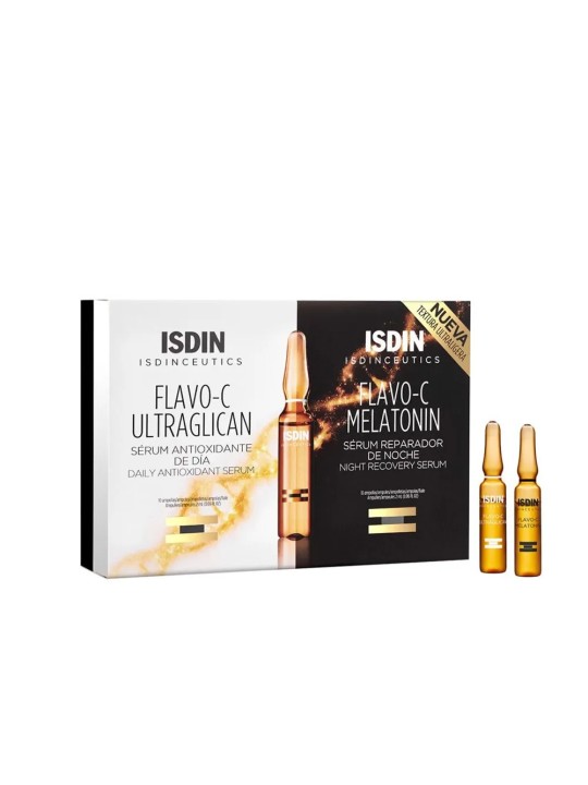 Isdin Flavo-C Routine antioxydante 20 ampoules x 2ml