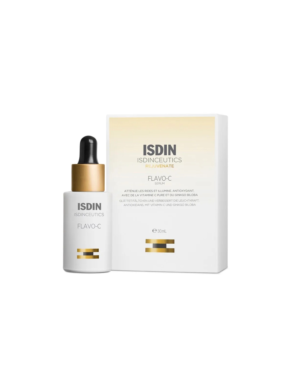 Isdin Flavo-C Sérum visage antioxydant à la vitamine C pure 30ml