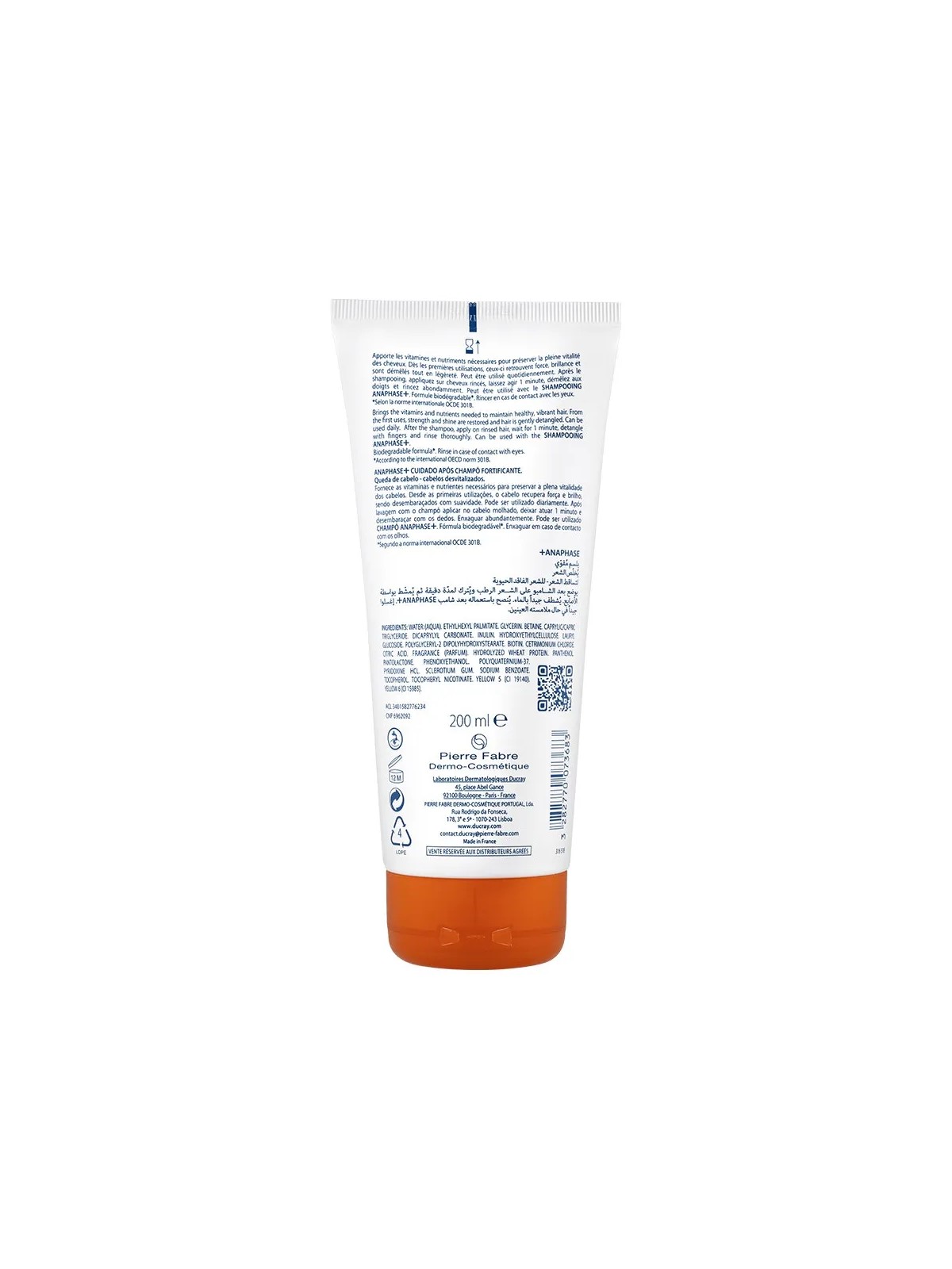 Ducray Anaphase+ Soin Apres Shampooing Fortifiant 200ml