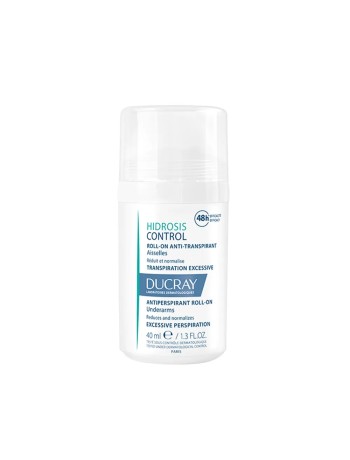 Ducray Hidrosis Control Roll-on Anti-transpirant Aisselles 40ml