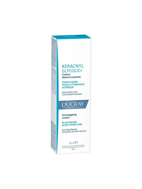 Ducray Keracnyl Crème Boutons et points noirs Glycolic 30ml