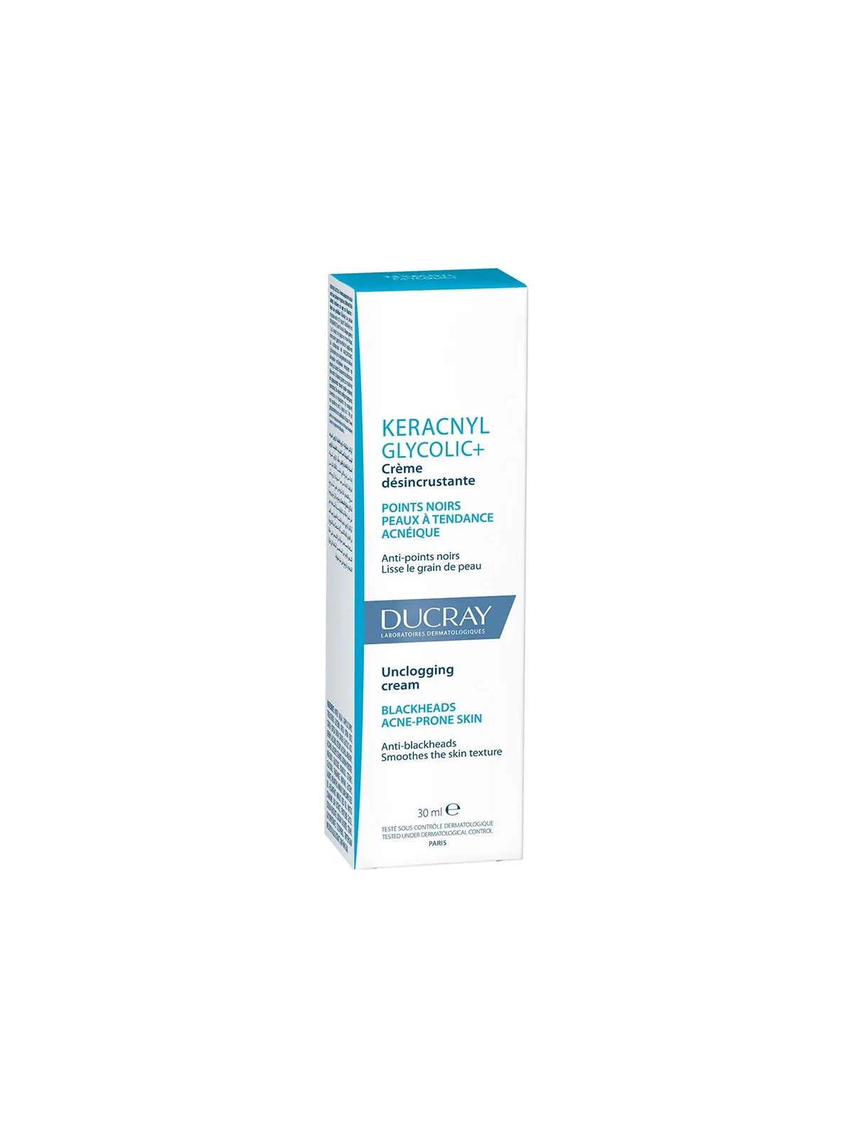 Ducray Keracnyl Crème Boutons et points noirs Glycolic 30ml