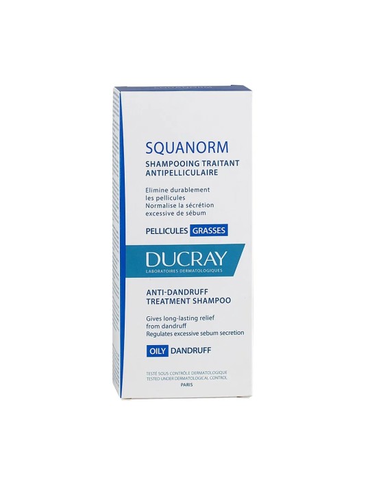 Ducray Squanorm Shampooing Traitant Antipelliculaire Pellicules Grasses 200ml