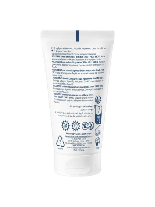 Ducray Melascreen Crème Antitaches Protectrice SPF50+ Taches Brunes 50ml