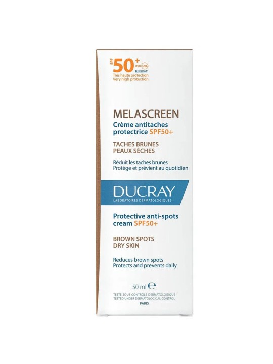 Ducray Melascreen Crème Antitaches Protectrice SPF50+ Taches Brunes 50ml