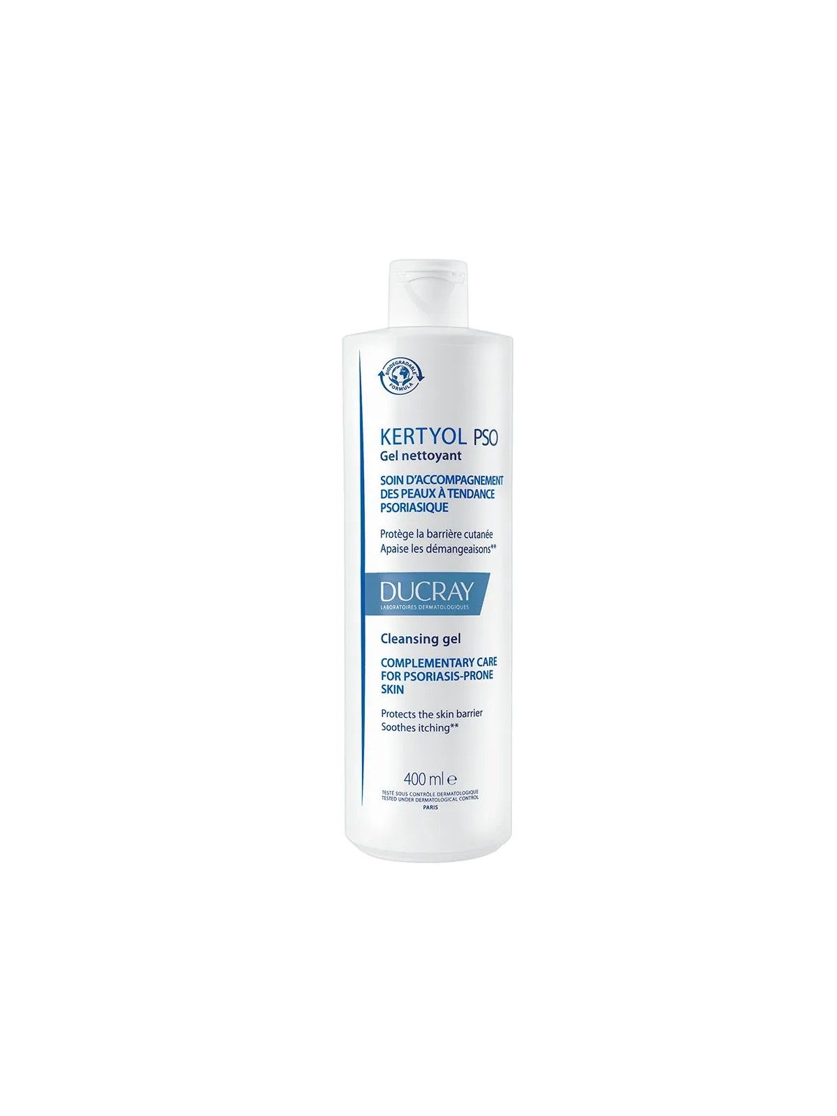 Ducray Kertyol P.S.O Gel Nettoyant Surgras Peaux Psoriasiques 400ml