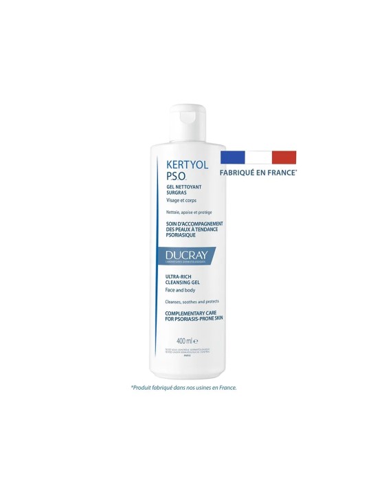 Ducray Kertyol P.S.O Gel Nettoyant Surgras Peaux Psoriasiques 400ml