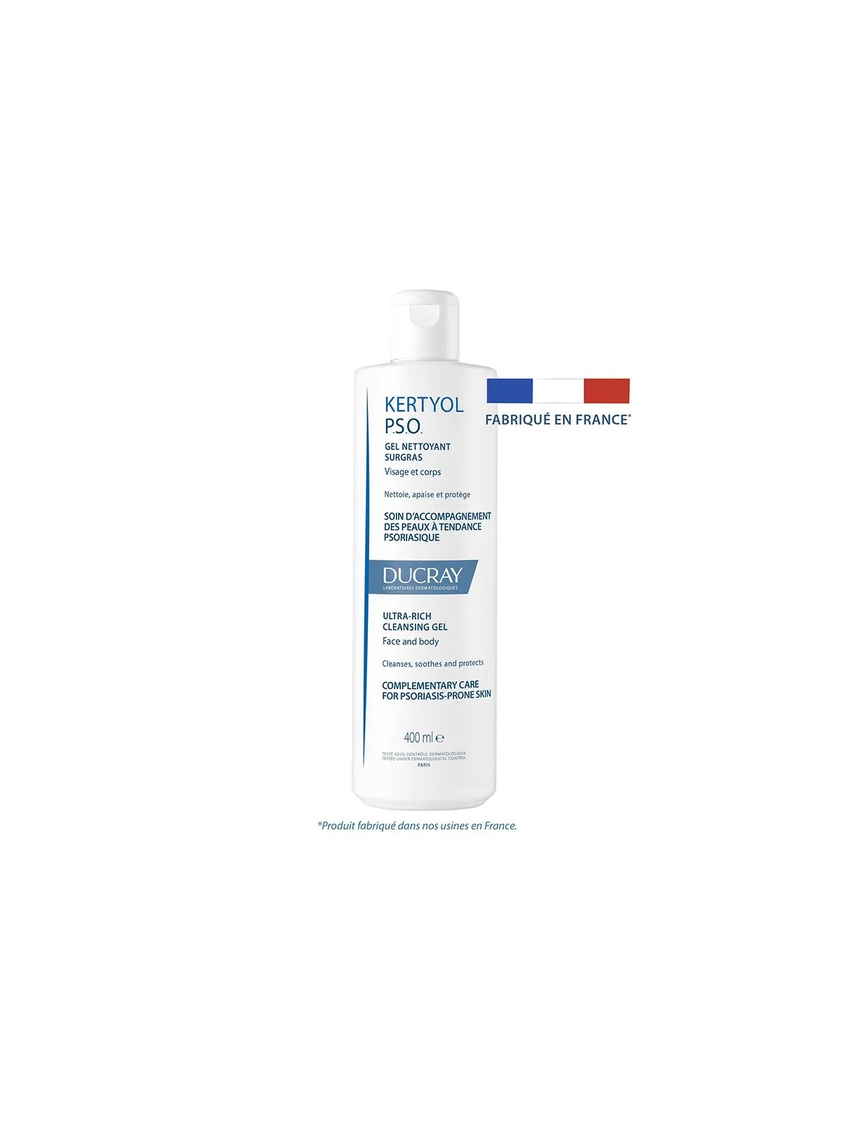 Ducray Kertyol P.S.O Gel Nettoyant Surgras Peaux Psoriasiques 400ml