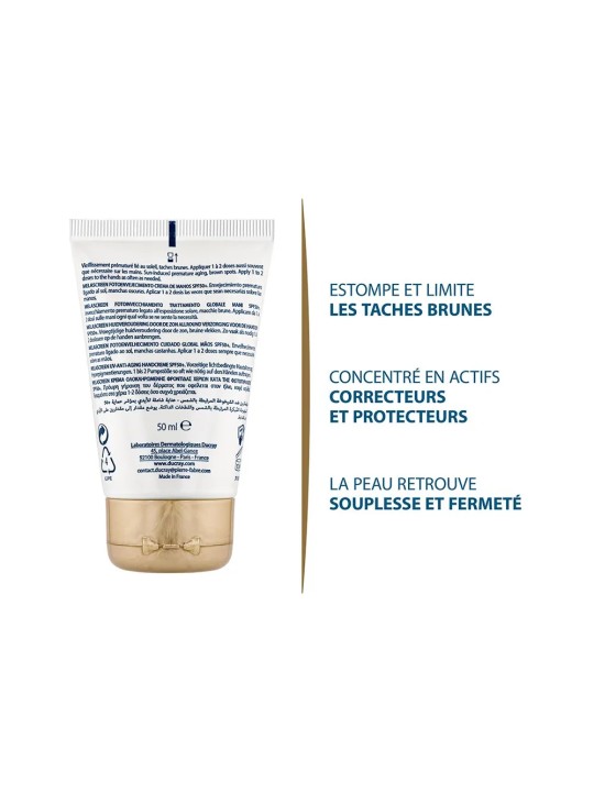 Ducray Melascreen Photo Vieillissement Soin Global Mains Taches Brunes Spf50+ 50ml