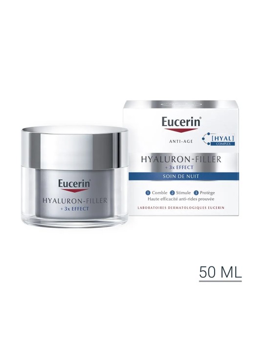 Eucerin Hyaluron-Filler + 3x Effect Soin De Nuit 50ml