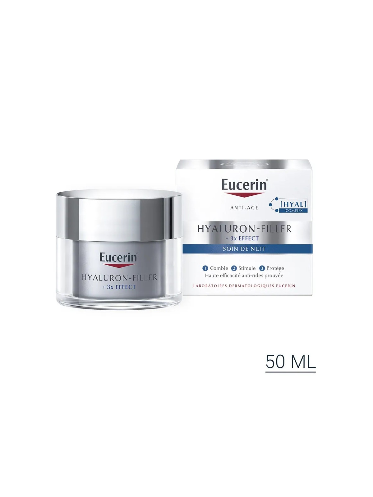 Eucerin Hyaluron-Filler + 3x Effect Soin De Nuit 50ml