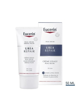 Eucerin UreaRepair Plus Creme Visage 5% Uree Peaux Seches 50ml
