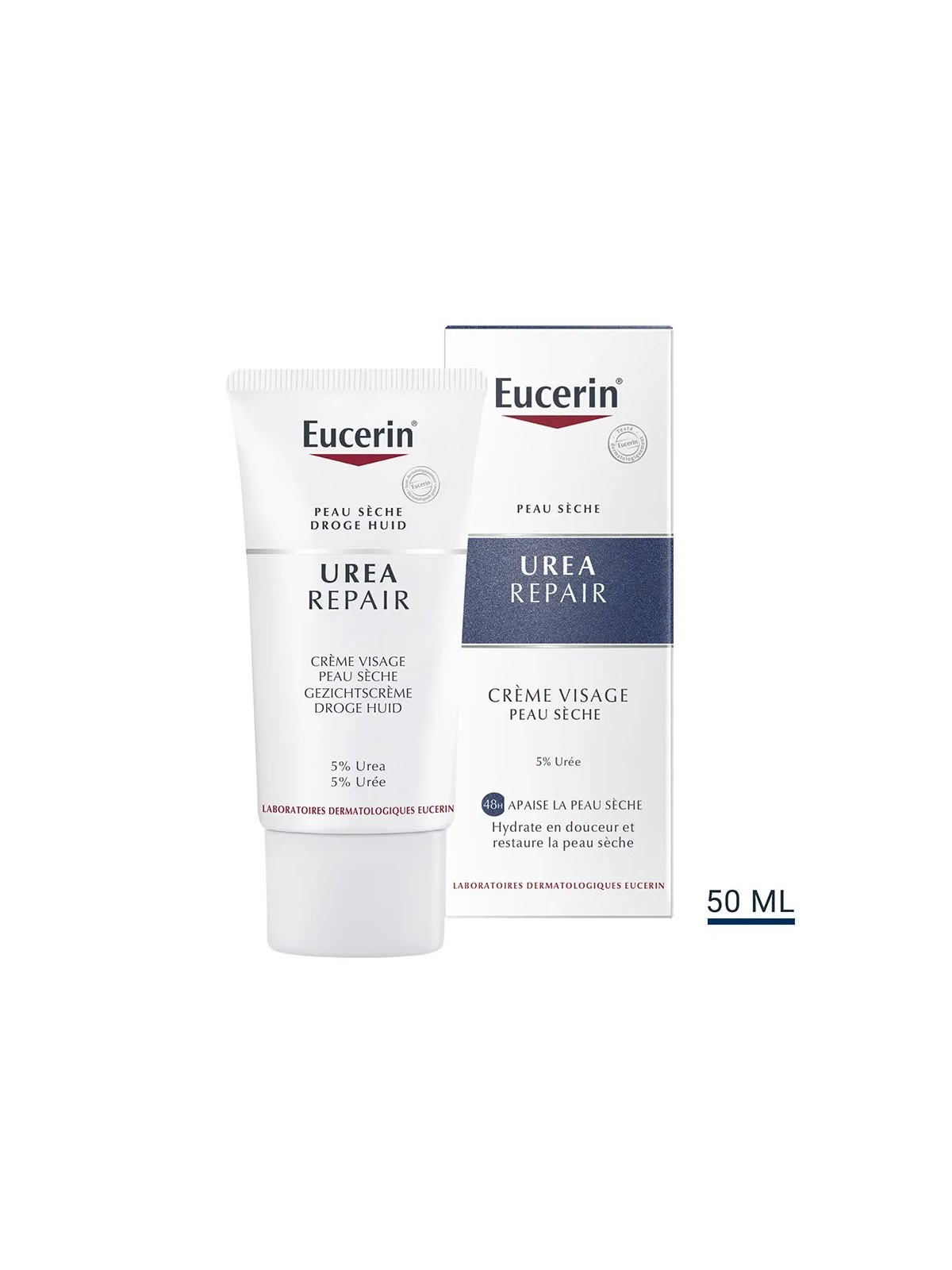 Eucerin UreaRepair Plus Creme Visage 5% Uree Peaux Seches 50ml