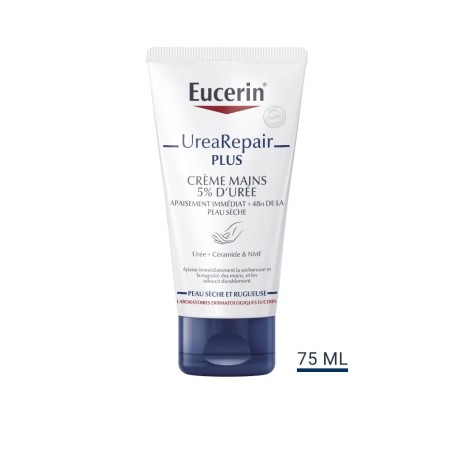 Eucerin UreaRepair Plus Creme Mains 5% D'uree Peaux Seches 75ml