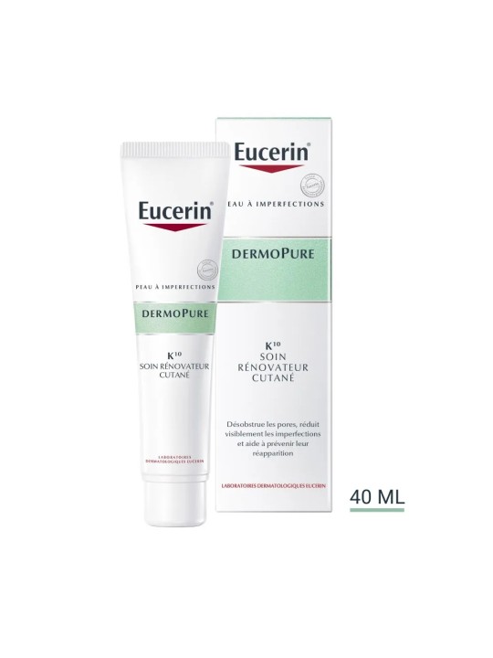 Eucerin Dermopure K10 Soin Renovateur Cutane Peaux A Imperfections 40ml