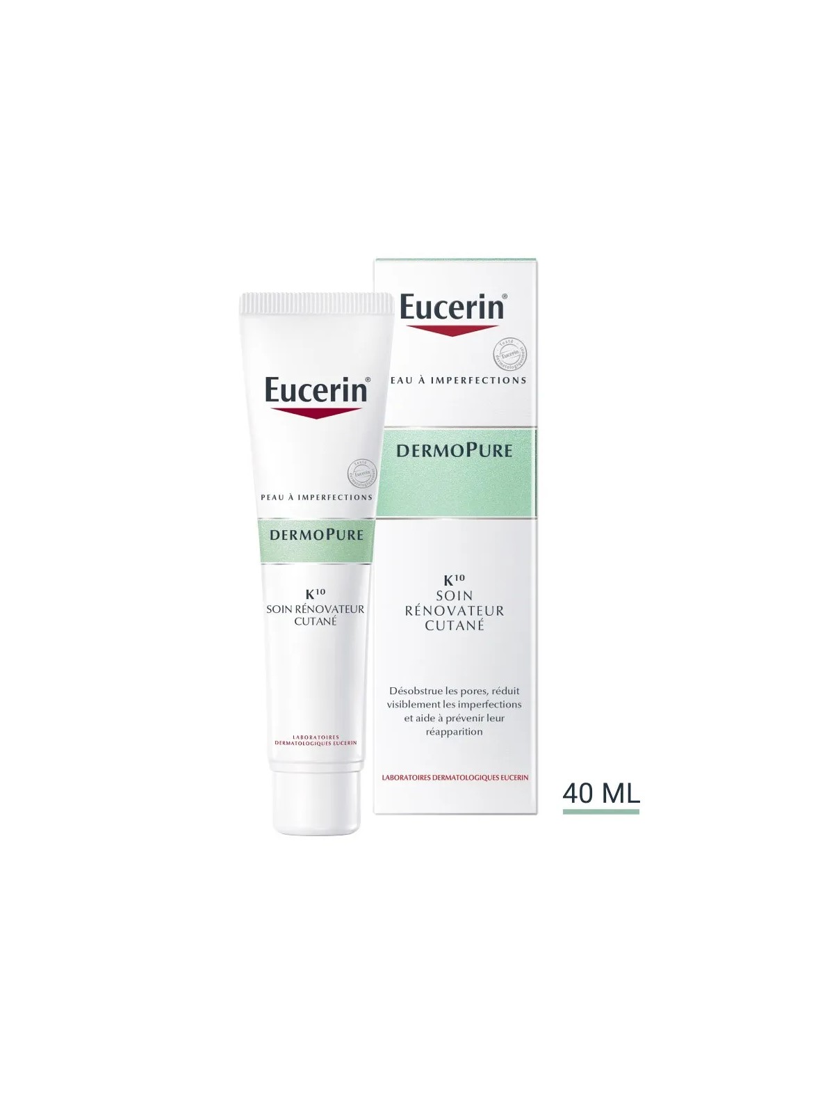 Eucerin Dermopure K10 Soin Renovateur Cutane Peaux A Imperfections 40ml