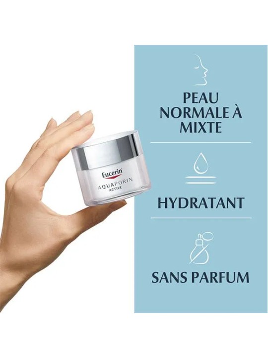 Eucerin Aquaporin Active Creme Hydratante Peaux Normales A Mixtes 50ml