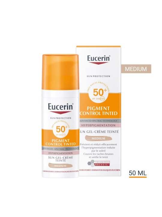 Eucerin Sun Protection Pigment control Gel-Crème SPF50+ Teinté 50ml