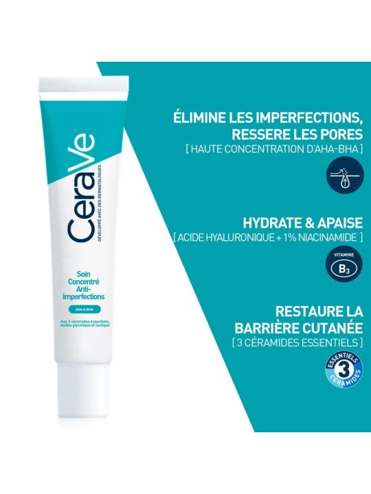 Cerave Face Soin Concentré Anti-Imperfections Peaux à imperfections et à tendance acnéique 40ml