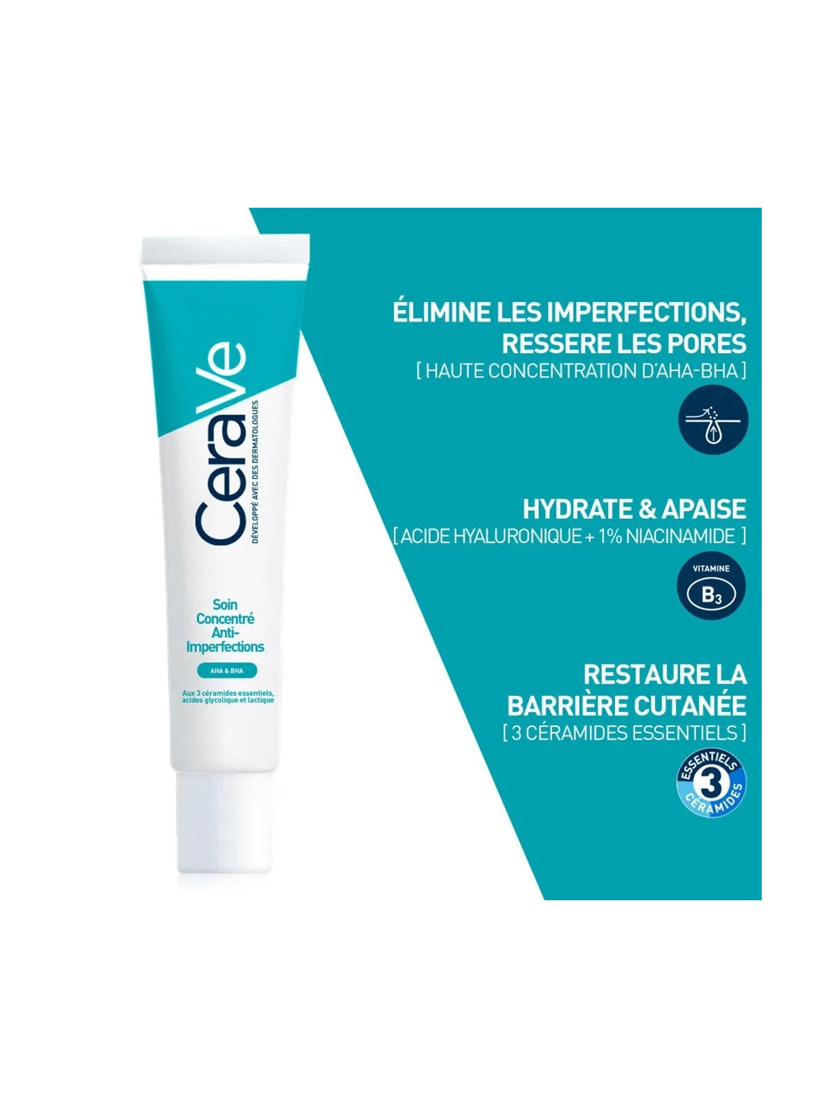 Cerave Face Soin Concentré Anti-Imperfections Peaux à imperfections et à tendance acnéique 40ml