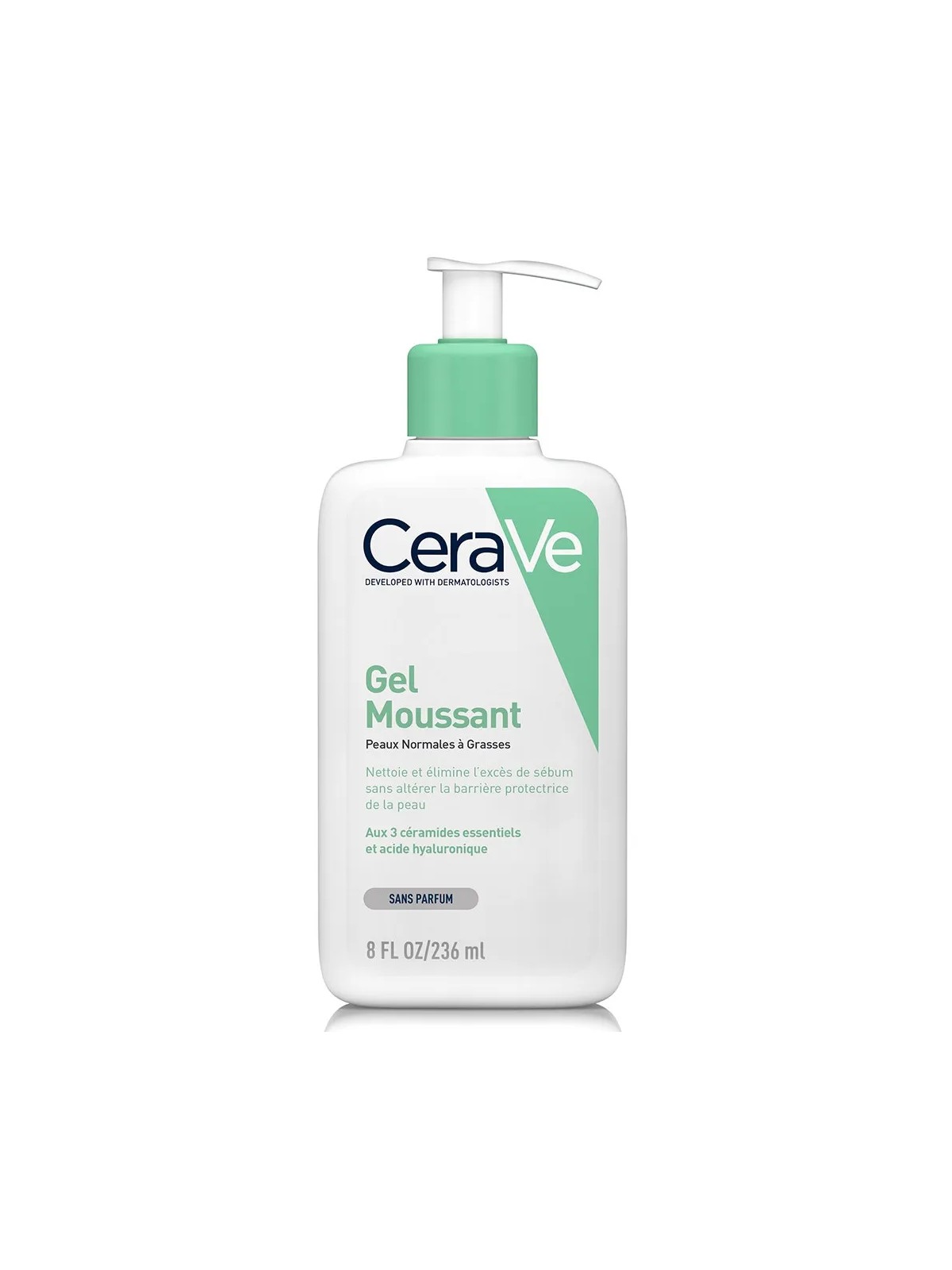 Cerave Cleanse Visage Gel Moussant Visage Et Cou Peaux Normales A Grasses 236ml