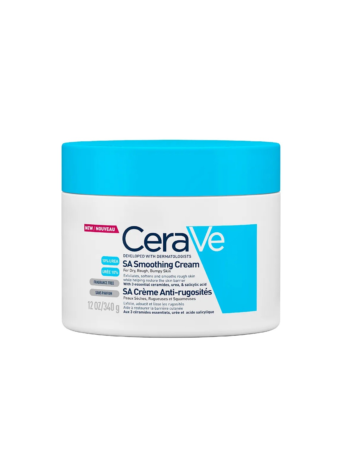 Cerave Body SA Creme Anti-rugosites 10% D'uree Et Acide Salicylique Peaux Seches 340g