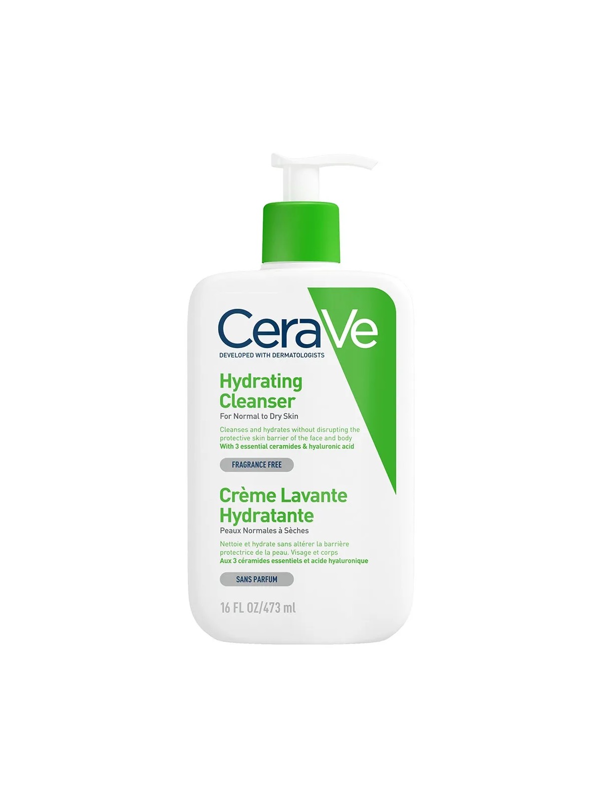 Cerave Cleanse Corps Creme Lavante Hydratante Visage Et Corps Peaux Normales A Seches 473ml