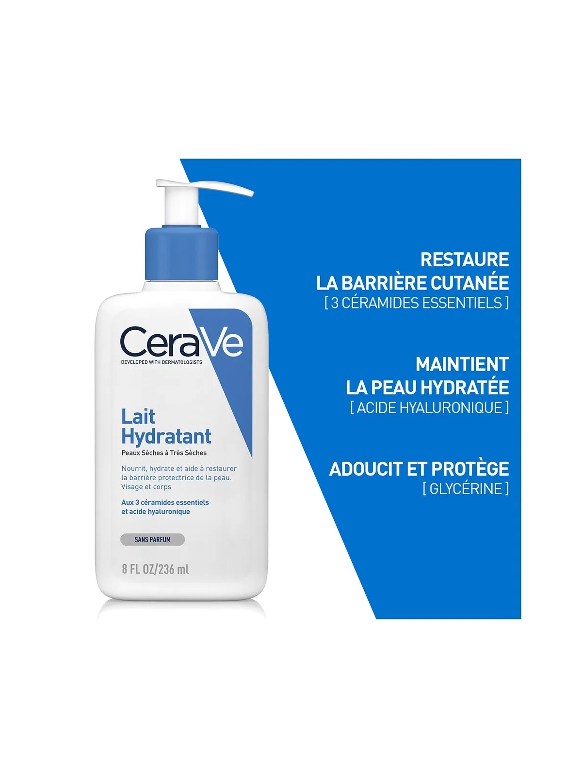 Cerave Body Lait Hydratant Visage Et Corps Peaux Seches A Tres Seches 473ml