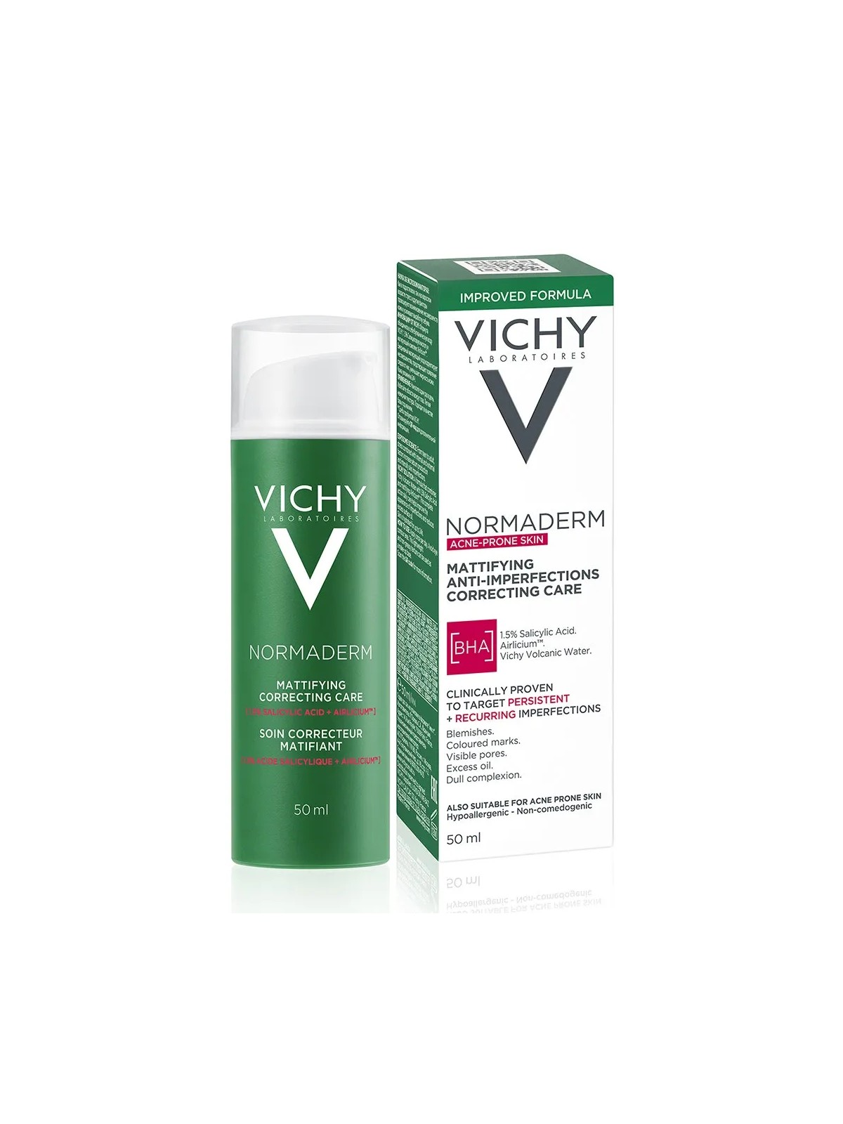 Vichy Normaderm Soin Correcteur Hydratant Peaux Mixtes A Grasses 50ml