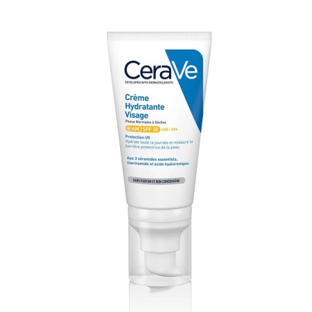 Cerave Crème Hydratante Visage SPF30 Peaux Normales à Sèches 52ml