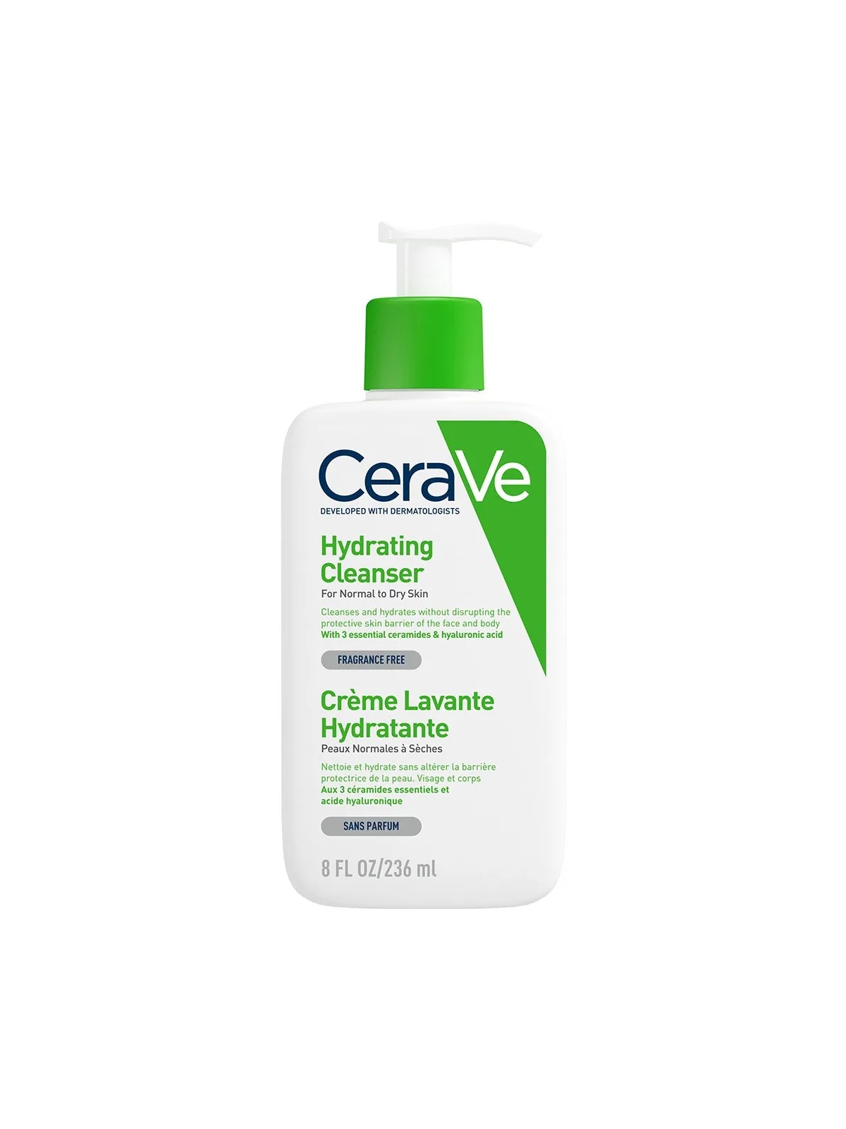 Cerave Cleanse Corps Creme Lavante Hydratante Visage Et Corps Peaux Normales A Seches 236ml